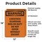 Signmission Livestock Guardian Dog On Duty OSHA Warning Sign, Vinyl Decal, 12in W x 18in L, 2PK OS-2PACK-WS-D-1218-V-13307 - alternate 6